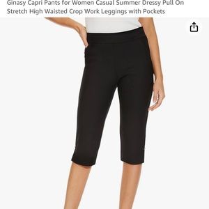 NEW WITH TAGS- Women’s Capri Summer Pants High Waisted- Size Medium.